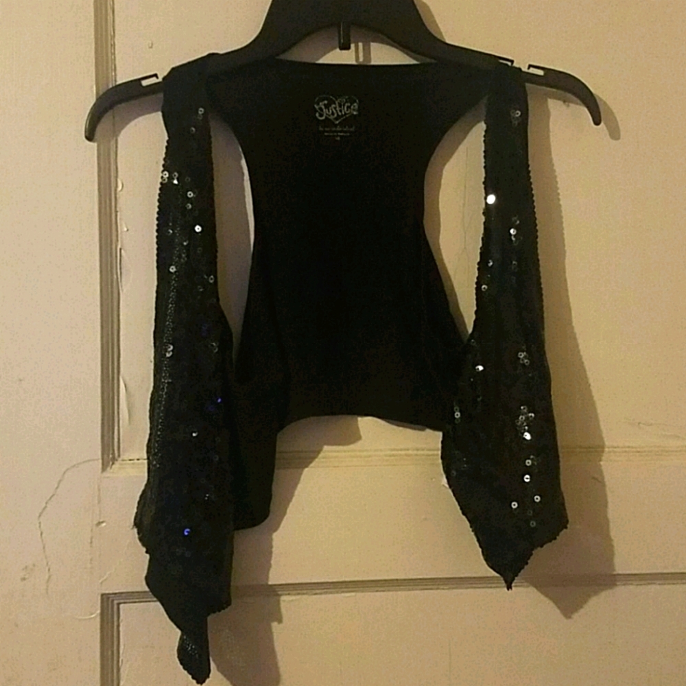 Girls size 10 mini sparkle vest.